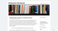 Desktop Screenshot of bridgingtheunbridgeable.com